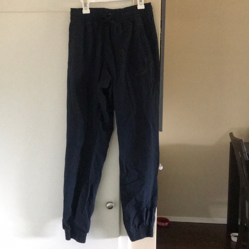 Navy blue nike joggers
